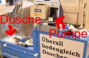 Pumpe für die Dusche